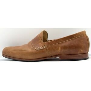 Adelante Shoes Loafers Mens 11 D Tan Brown Loafers Leather